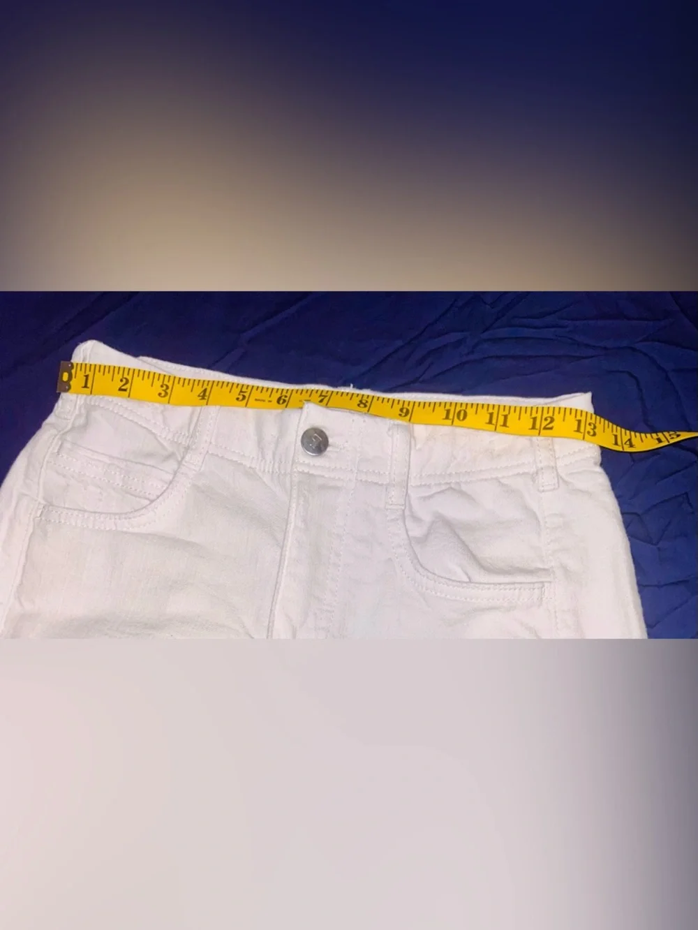 Pilcro Wide-Leg High-Rise Cream Jeans - Picture 5 of 8